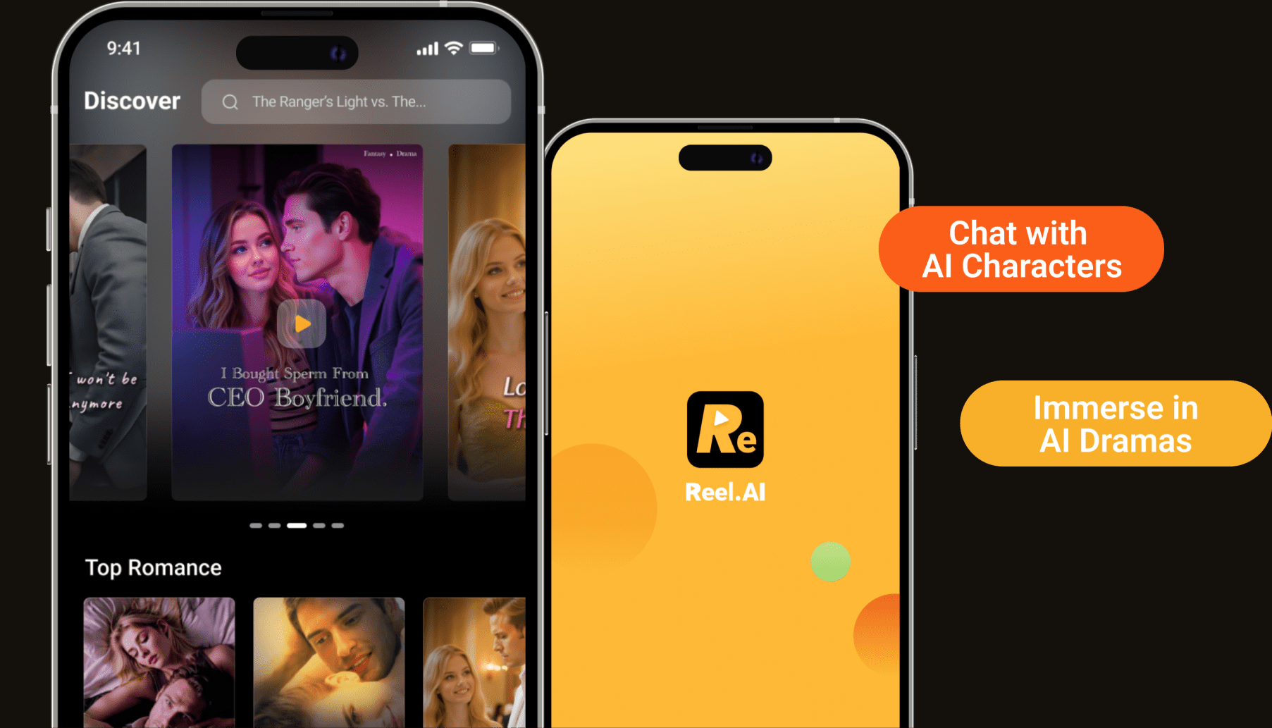Reel.AI app interface