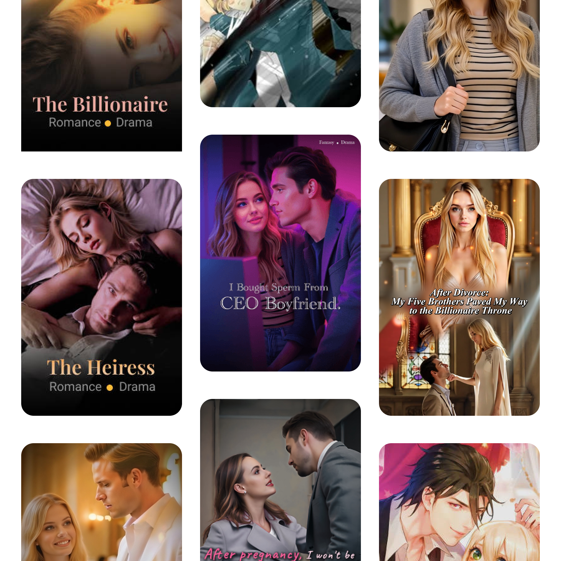 AI mini drama collage